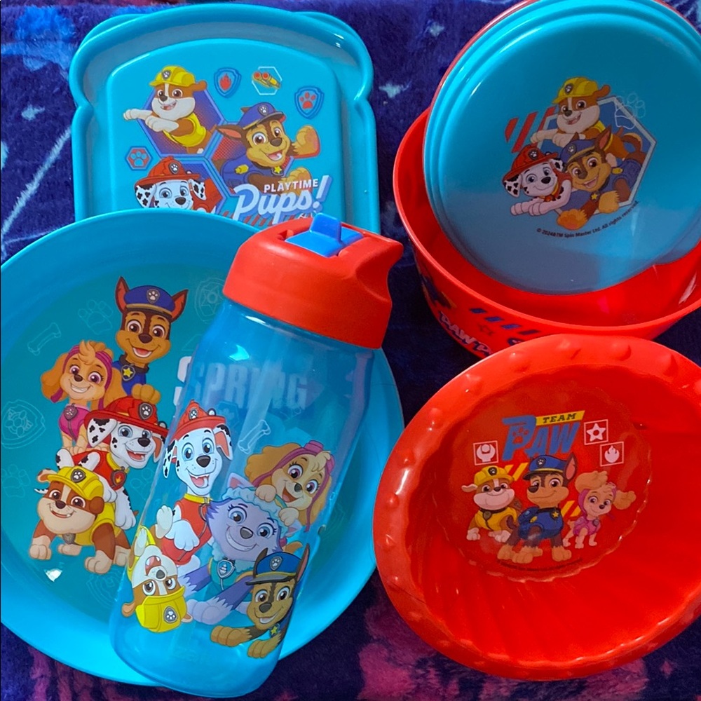 Paw Patrol Kids Dinnerware/ Feeding Set 6 Pieces NWT